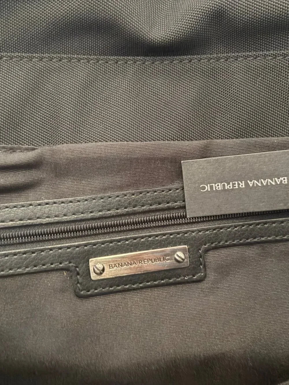 Banana Republic Messenger Bag Black Adjustable Strap NWT